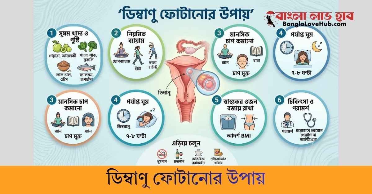 ডিম্বাণু ফোটানোর উপায়